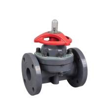 PVC Plastic Fange End Rubber Lined Diaphragm Valve